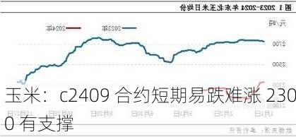 玉米：c2409 合约短期易跌难涨 2300 有支撑