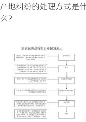 产地纠纷的处理方式是什么？