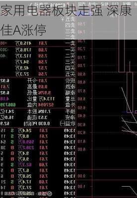 家用电器板块走强 深康佳A涨停