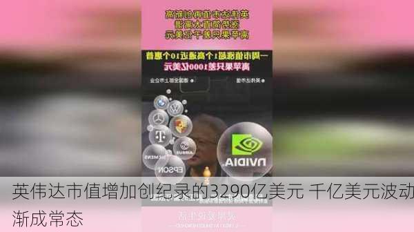 英伟达市值增加创纪录的3290亿美元 千亿美元波动渐成常态