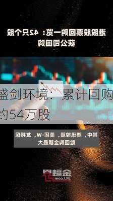 盛剑环境：累计回购约54万股