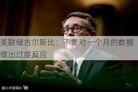 美联储古尔斯比：不要对一个月的数据做出过度反应