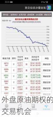 外盘原油期权的交易机会