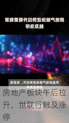 房地产板块午后拉升，世联行触及涨停