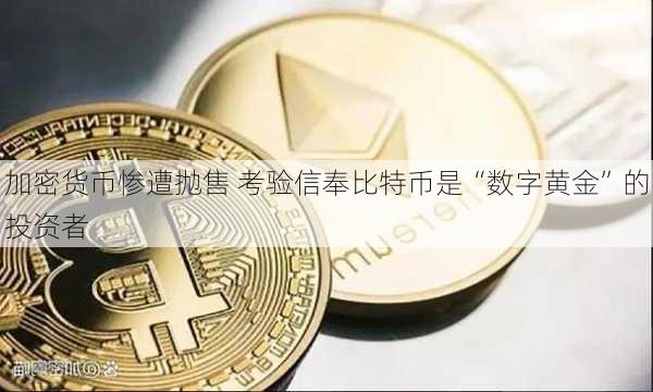 加密货币惨遭抛售 考验信奉比特币是“数字黄金”的投资者