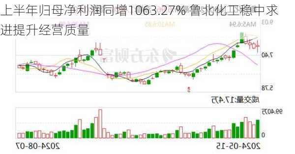 上半年归母净利润同增1063.27% 鲁北化工稳中求进提升经营质量