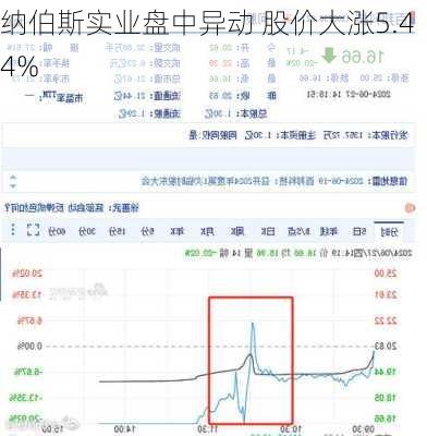 纳伯斯实业盘中异动 股价大涨5.44%