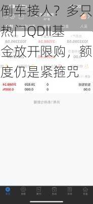 倒车接人？多只热门QDII基金放开限购，额度仍是紧箍咒