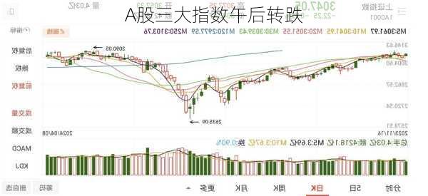 A股三大指数午后转跌