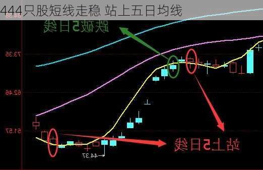 444只股短线走稳 站上五日均线