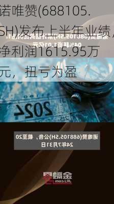 诺唯赞(688105.SH)发布上半年业绩，净利润1615.95万元，扭亏为盈