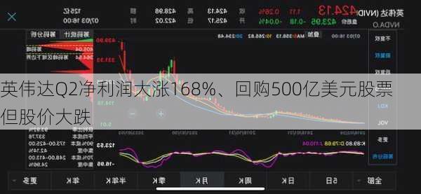 英伟达Q2净利润大涨168%、回购500亿美元股票 但股价大跌