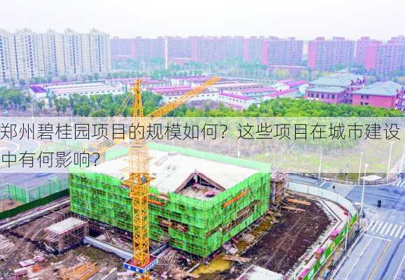 郑州碧桂园项目的规模如何？这些项目在城市建设中有何影响？