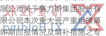 赛力斯:中信建投证券股份有限公司关于赛力斯集团股份有限公司本次重大资产重组摊薄即期回报情况及填补措施之专项核查意见