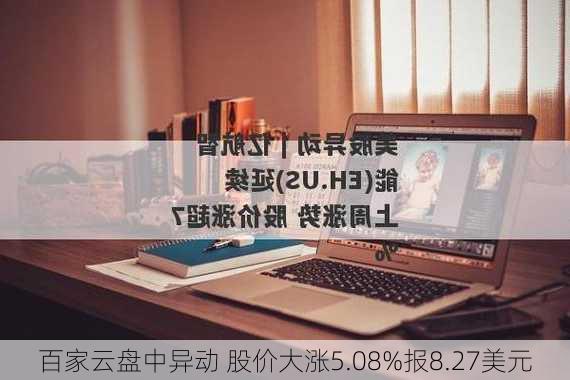 百家云盘中异动 股价大涨5.08%报8.27美元