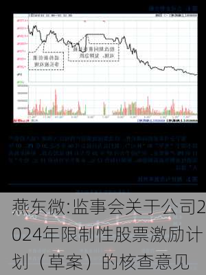 燕东微:监事会关于公司2024年限制性股票激励计划（草案）的核查意见