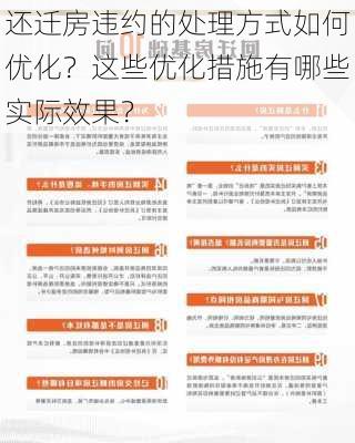 还迁房违约的处理方式如何优化？这些优化措施有哪些实际效果？