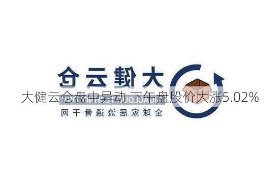 大健云仓盘中异动 下午盘股价大涨5.02%