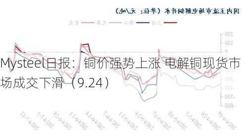 Mysteel日报：铜价强势上涨 电解铜现货市场成交下滑（9.24）