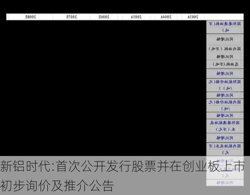 新铝时代:首次公开发行股票并在创业板上市初步询价及推介公告