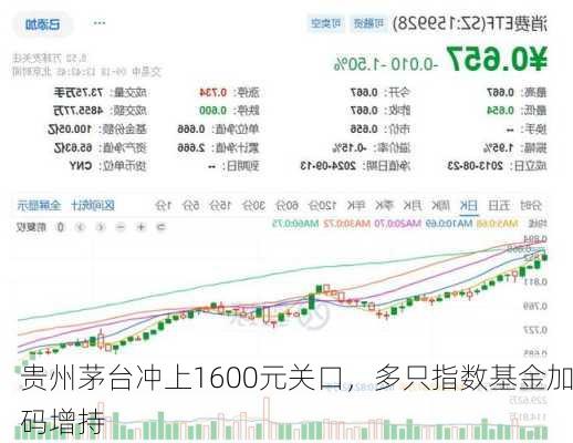 贵州茅台冲上1600元关口，多只指数基金加码增持