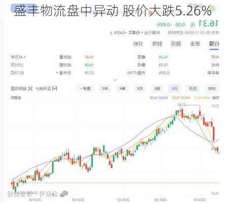 盛丰物流盘中异动 股价大跌5.26%