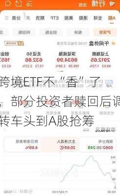 跨境ETF不“香”了，部分投资者赎回后调转车头到A股抢筹