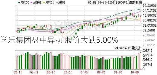 学乐集团盘中异动 股价大跌5.00%