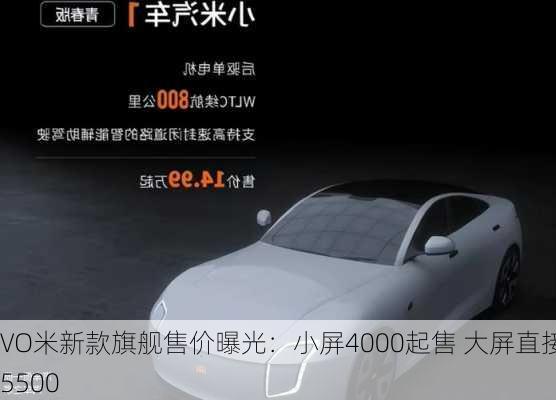 VO米新款旗舰售价曝光：小屏4000起售 大屏直接5500