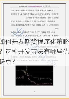 如何开发期货程序化策略？这种开发方法有哪些优缺点？