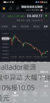 Hallador能源盘中异动 大幅下挫5.10%报10.05美元