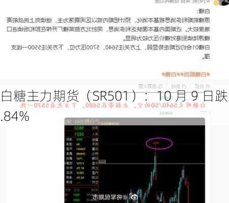 白糖主力期货（SR501）：10 月 9 日跌 0.84%