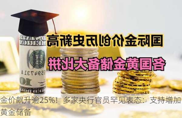 金价飙升逾25%！多家央行官员罕见表态：支持增加黄金储备