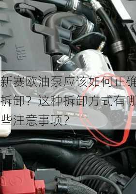 新赛欧油泵应该如何正确拆卸？这种拆卸方式有哪些注意事项？