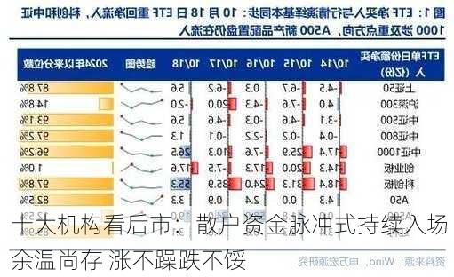 十大机构看后市：散户资金脉冲式持续入场 余温尚存 涨不躁跌不馁